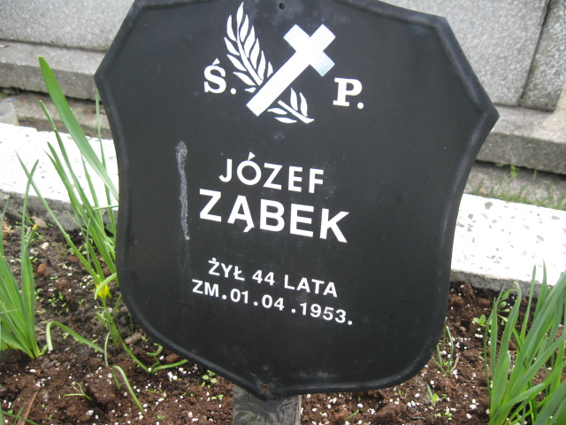 Józef Ząbek Sosnowiec św. Barbary - Grobonet - Wyszukiwarka osób pochowanych