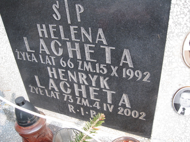 Henryk Lacheta Sosnowiec św. Barbary - Grobonet - Wyszukiwarka osób pochowanych