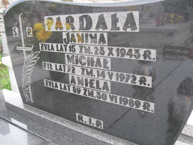 Aniela Pardała Sosnowiec św. Barbary - Grobonet - Wyszukiwarka osób pochowanych