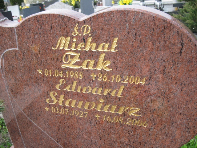 Michał Żak 1988 Sosnowiec św. Barbary - Grobonet - Wyszukiwarka osób pochowanych