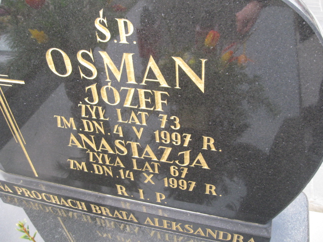 Józef Osman Sosnowiec św. Barbary - Grobonet - Wyszukiwarka osób pochowanych