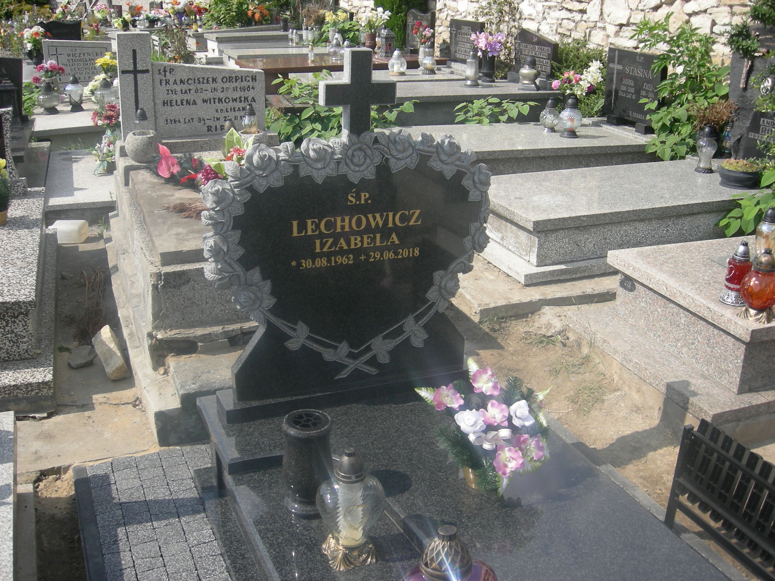 Izabela Lechowicz 1962 Sosnowiec św. Barbary - Grobonet - Wyszukiwarka osób pochowanych