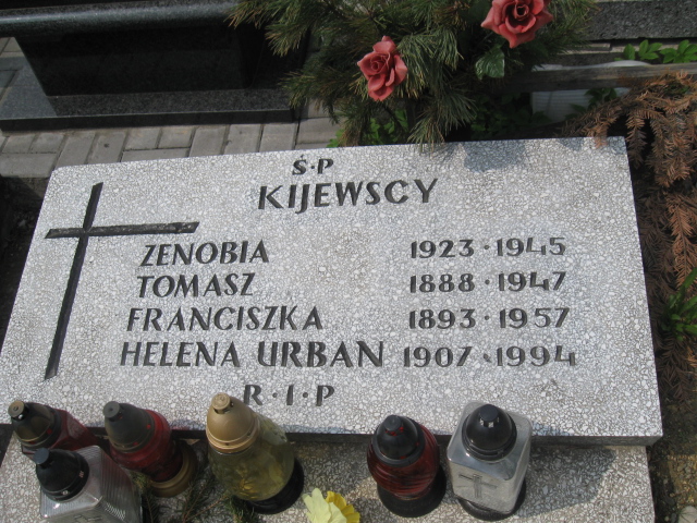 Zenobia Kijewska 1923 Sosnowiec św. Barbary - Grobonet - Wyszukiwarka osób pochowanych