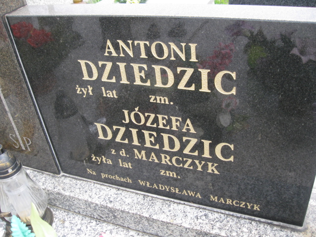 Józefa Dziedzic 1929 Sosnowiec św. Barbary - Grobonet - Wyszukiwarka osób pochowanych