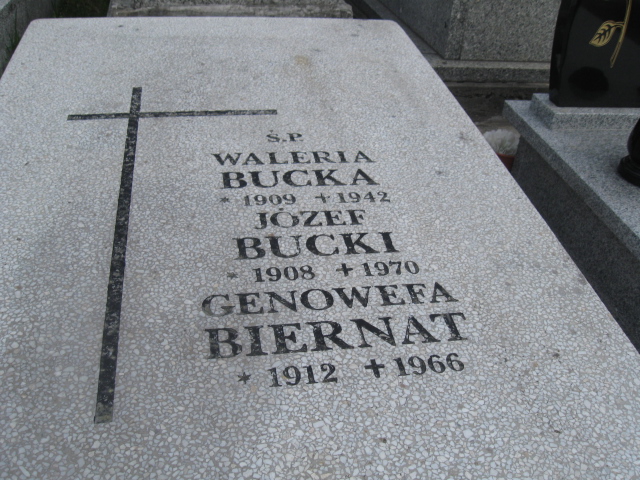 Waleria Bucka 1909 Sosnowiec św. Barbary - Grobonet - Wyszukiwarka osób pochowanych