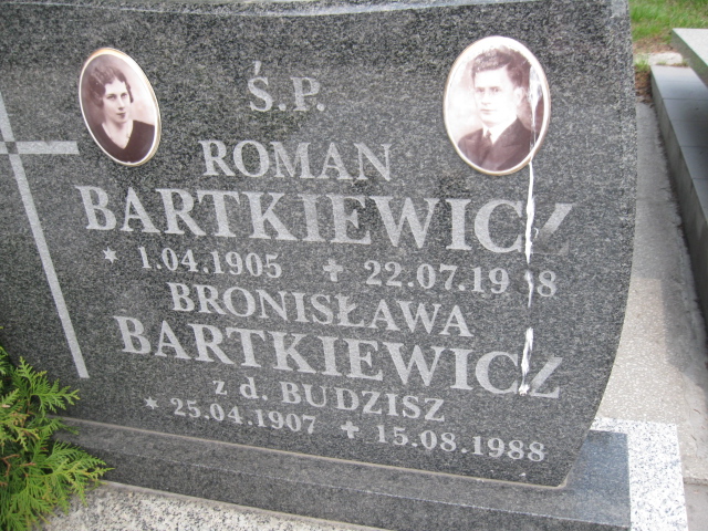 Roman Bartkiewicz 1905 Sosnowiec św. Barbary - Grobonet - Wyszukiwarka osób pochowanych