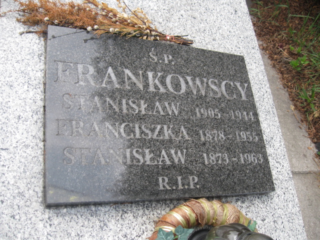 Stanisław Frankowski 1905 Sosnowiec św. Barbary - Grobonet - Wyszukiwarka osób pochowanych