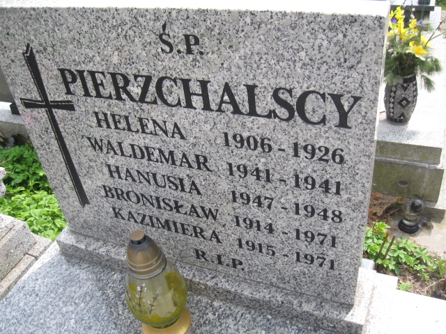 Waldemar Pierzchalski 1941 Sosnowiec św. Barbary - Grobonet - Wyszukiwarka osób pochowanych